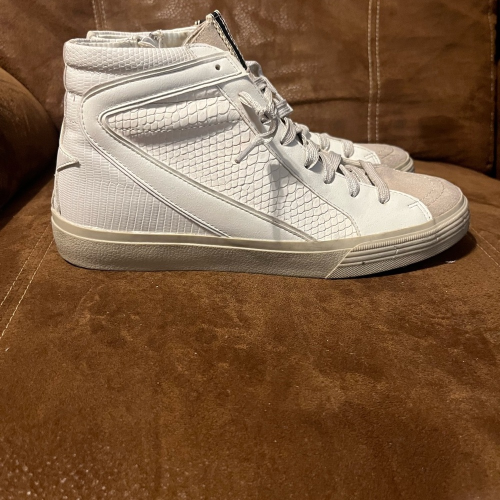 White High-Top Sneakers